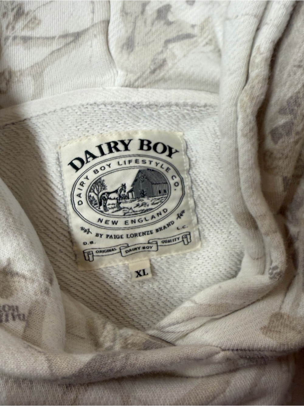 Dairy Boy Camo Hoodie Sweatshirt - Picture 3 of 5